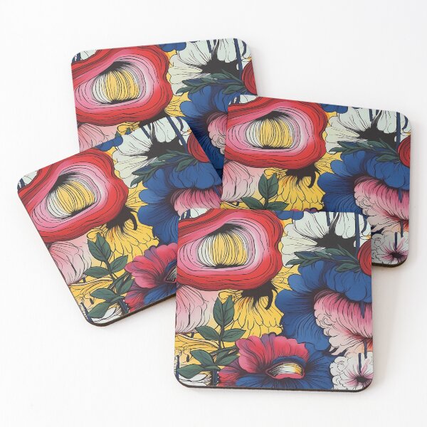 Item preview, Copy of Abstract Colorful Flowers Unique Art Style #6 designed and sold by CareToCanvas.
