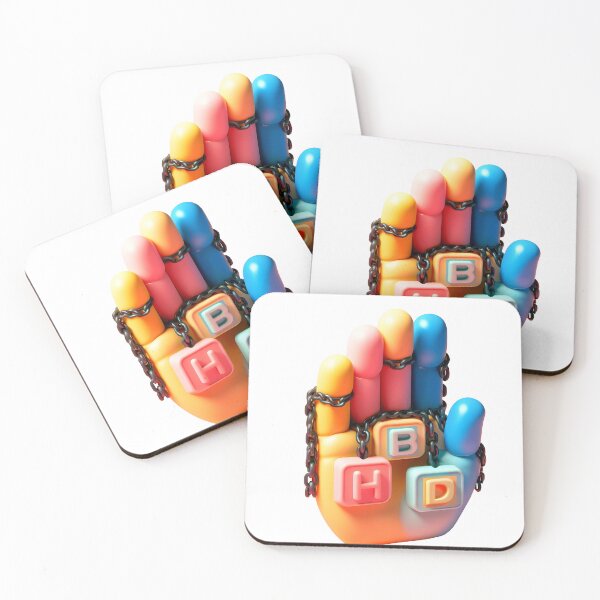 Item preview, Hand with HBD Plaques 2 designed and sold by Glariix.
