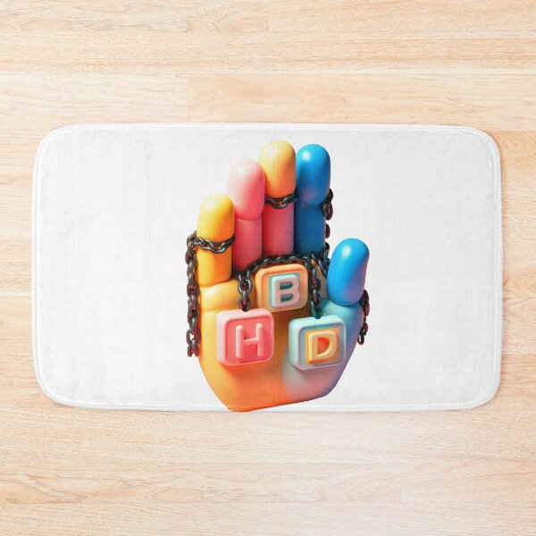 Item preview, Hand with HBD Plaques 2 designed and sold by Glariix.