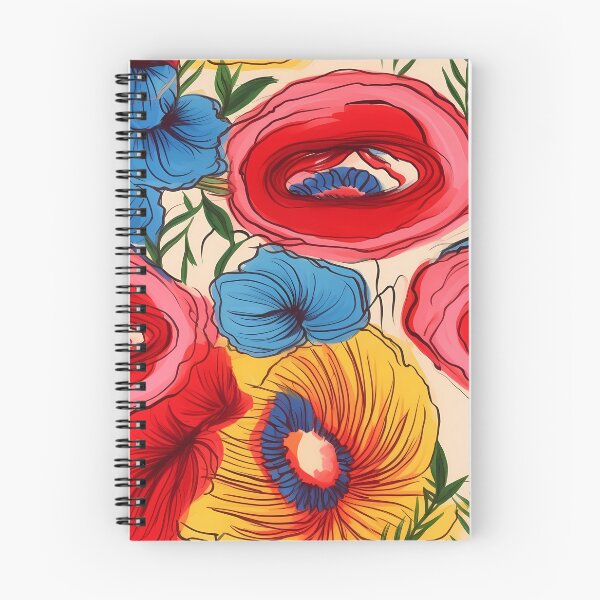 Item preview, Abstract Colorful Flowers Unique Art Style #7 designed and sold by CareToCanvas.