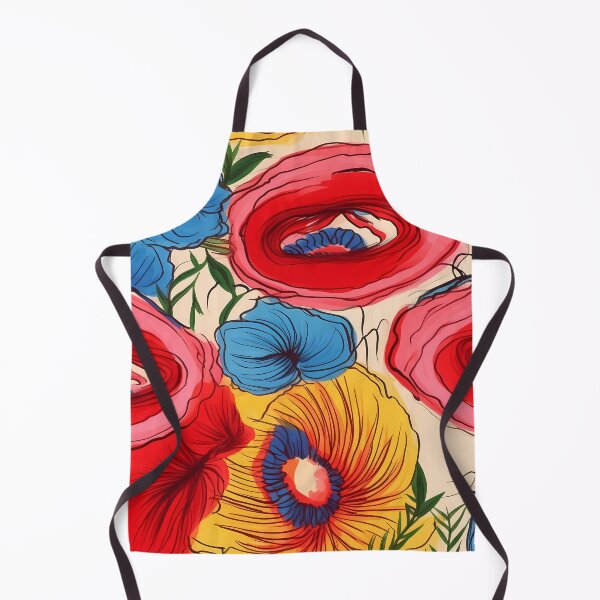 Item preview, Abstract Colorful Flowers Unique Art Style #7 designed and sold by CareToCanvas.