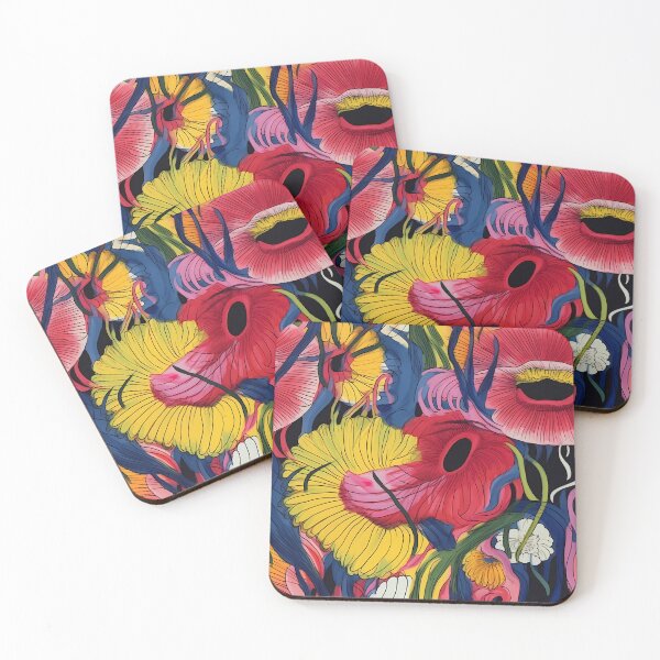 Item preview, Abstract Colorful Flowers Unique Art Style #8 designed and sold by CareToCanvas.
