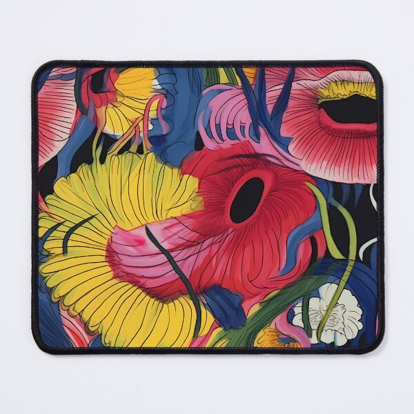 Item preview, Abstract Colorful Flowers Unique Art Style #8 designed and sold by CareToCanvas.