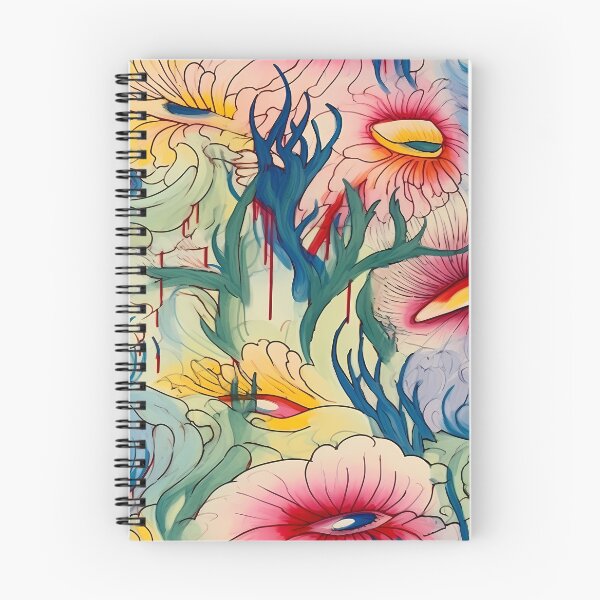 Item preview, Abstract Colorful Flowers Unique Art Style #10 designed and sold by CareToCanvas.
