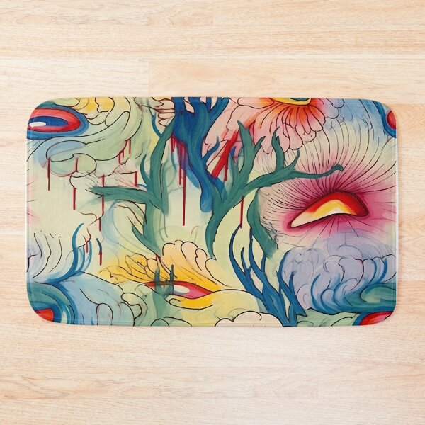 Item preview, Abstract Colorful Flowers Unique Art Style #10 designed and sold by CareToCanvas.