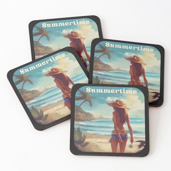 Item preview, Vintage Beach Summer Woman designed and sold by KarakitAI.