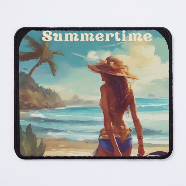Item preview, Vintage Beach Summer Woman designed and sold by KarakitAI.