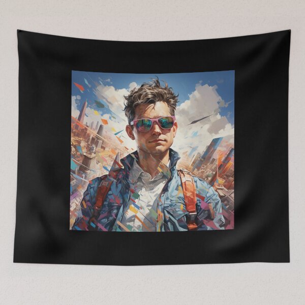 Item preview, Metropolitan Flair – Urban Explorer Art Print designed and sold by SmartDesignByBB.
