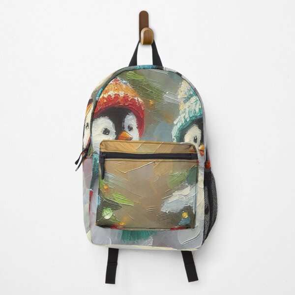 Item preview, FAMILIA DE PINGÜINOS EN PINTURA AL ÓLEO IMPASTO designed and sold by SCOTTYBOYART.