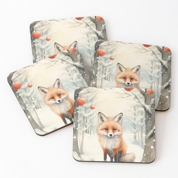 Item preview, Festive Fox Frolic designed and sold by cute-animals99.