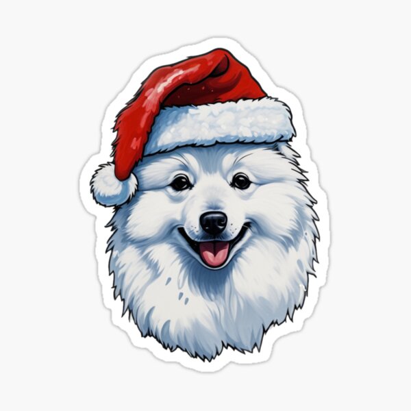 Item preview, Merry American Eskimo Christmas designed and sold by tchilipepper.