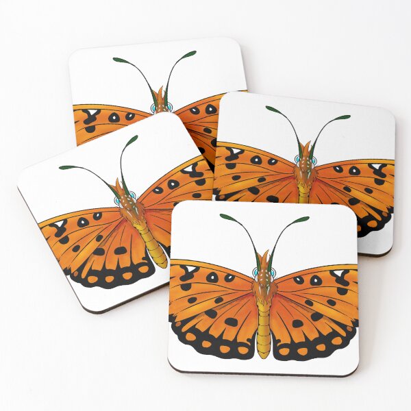 Item preview, Orange Fuzzy Butterfly designed and sold by Whiskrow.