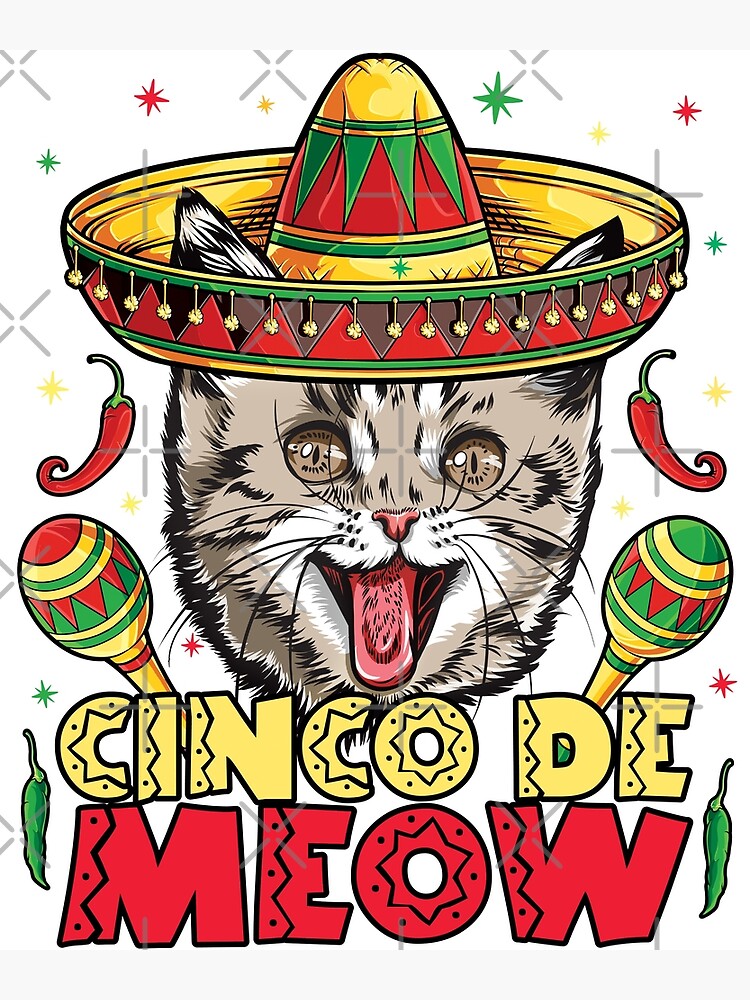 Cinco De Meow Shirt Cinco De Mayo Cat Maracas Gift For Kids Cinco De Meow Shirt Cinco De Mayo Cat Maracas Gift For Kids