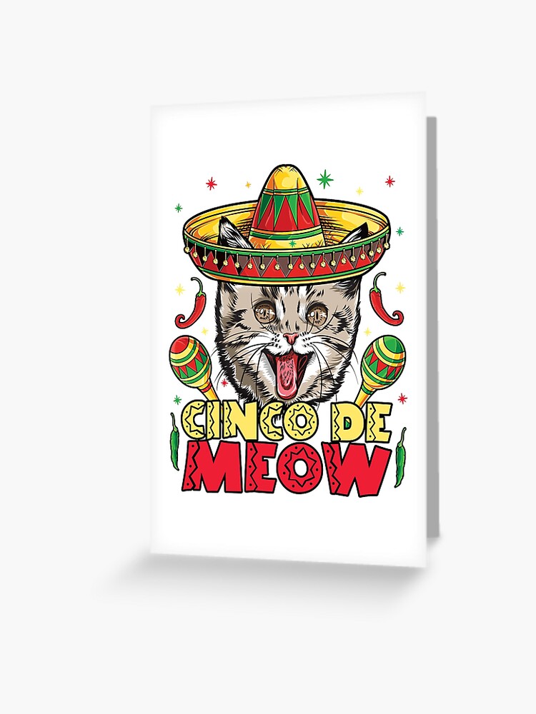 Cinco De Meow Shirt Cinco De Mayo Cat Maracas Gift For Kids Cinco De Meow Shirt Cinco De Mayo Cat Maracas Gift For Kids