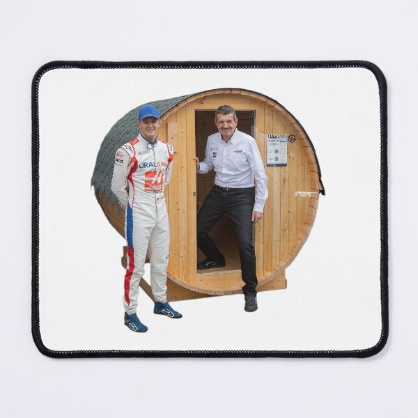 Item preview, Steiner and Schumacher in a sauna designed and sold by RacerFan.