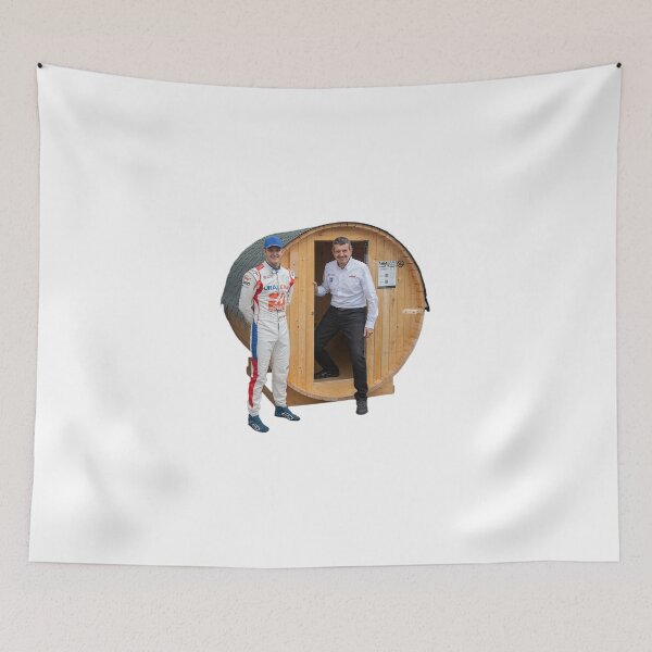 Item preview, Steiner and Schumacher in a sauna designed and sold by RacerFan.