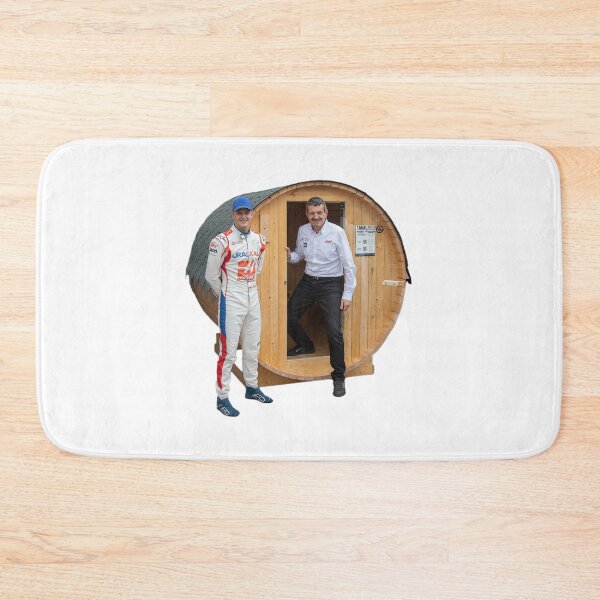 Item preview, Steiner and Schumacher in a sauna designed and sold by RacerFan.