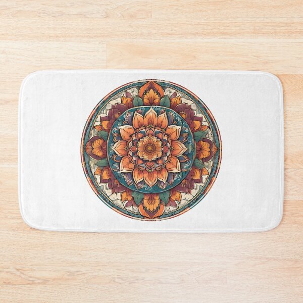 Item preview, Floral colorful mandala designed and sold by AnnMaryGreenArt.