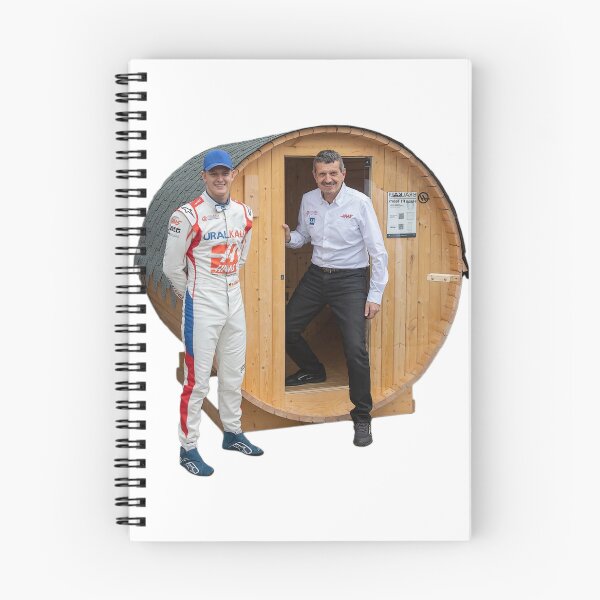 Item preview, Steiner and Schumacher in a sauna designed and sold by RacerFan.