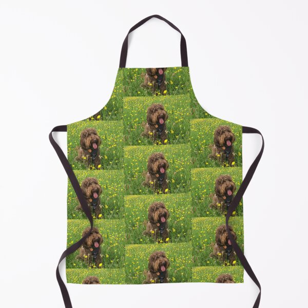 Item preview, Cockapoo sitting in Summer Buttercup Flowers designed and sold by LearsInteriors.