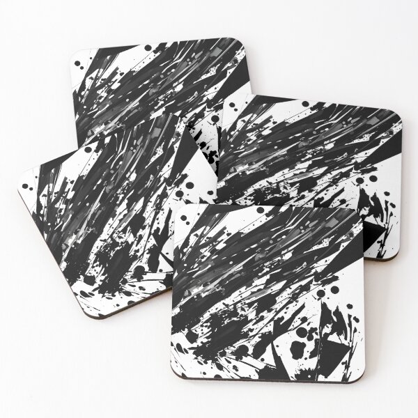 Item preview, Abstract black color painted on white designed and sold by Jayjaynaenae.