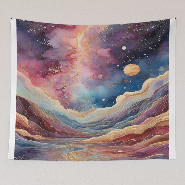 Item preview, Watercolor Galaxy Painting  designed and sold by Uday24.