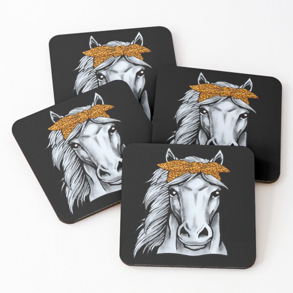 Item preview, Horse Graphic Tee designed exclusively with Messy Bun Style for girls, designed and sold by momoworlddesign.