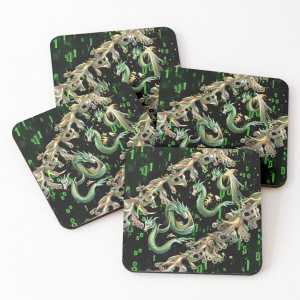 Item preview, new year, 2024, green dragon, designed and sold by Maria Mihailova.