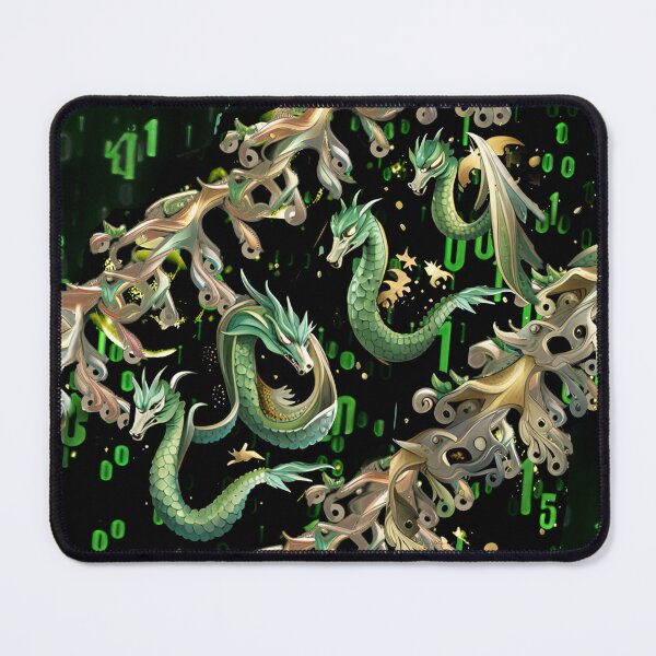 Item preview, new year, 2024, green dragon, designed and sold by Maria Mihailova.
