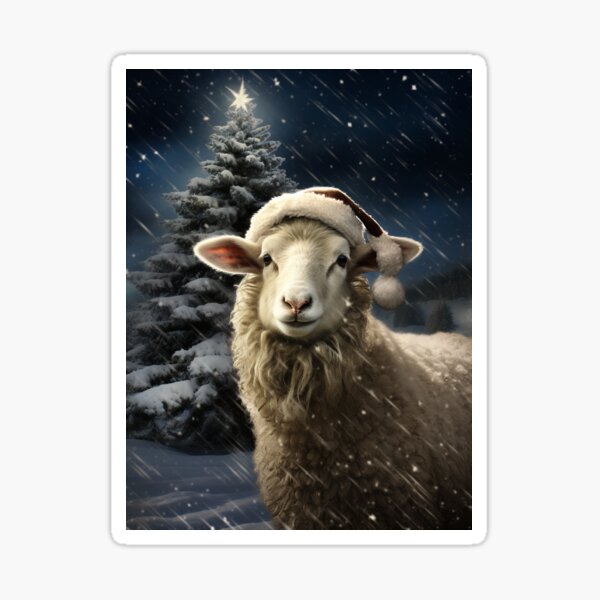 Item preview, Sheep In The Snowy Night designed and sold by Michealfashion.