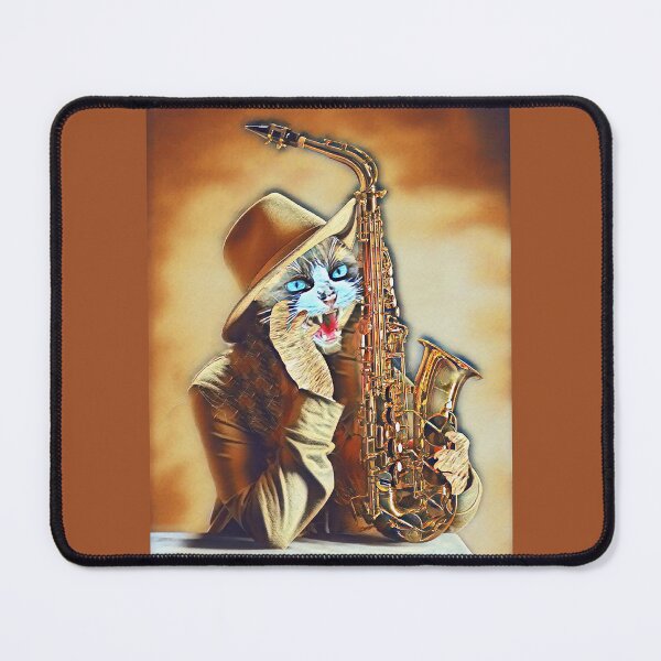 Item preview, Cat plays the sax designed and sold by Artbellachi.