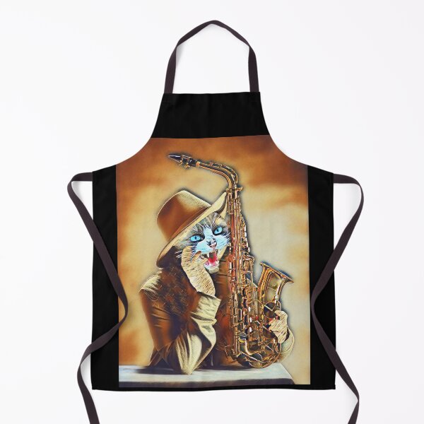 Item preview, Cat plays the sax designed and sold by Artbellachi.