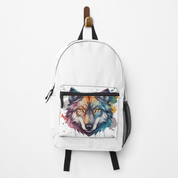 Item preview, Wolf watercolors colorful watercolor spirit designed and sold by zamperoni.