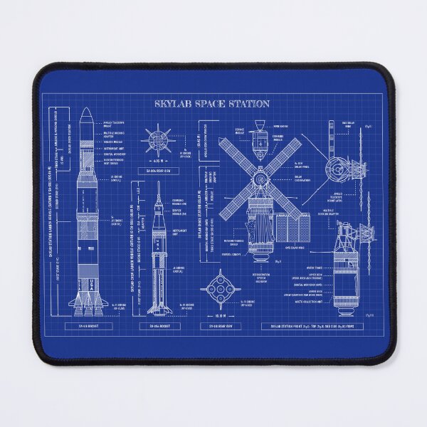 Item preview, Skylab Space Station (Blueprint) designed and sold by BGALAXY.