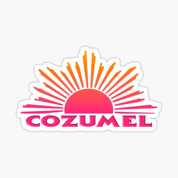 Artikel-Vorschau von COZUMEL Souvenir Reisegeschenk Bright Ombre Sun Mexiko, designt und verkauft von lmaoshop.
