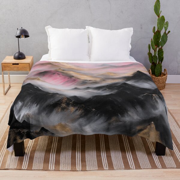 Item preview, Pink and Gold Mountain Dreamscap designed and sold by Alihassan-Art.