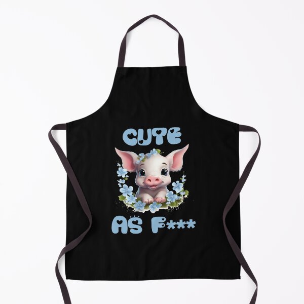 Item preview, Piggy cute as f*** - pet lover design designed and sold by CleanDecor.