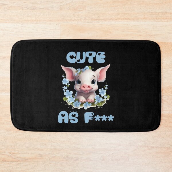 Item preview, Piggy cute as f*** - pet lover design designed and sold by CleanDecor.