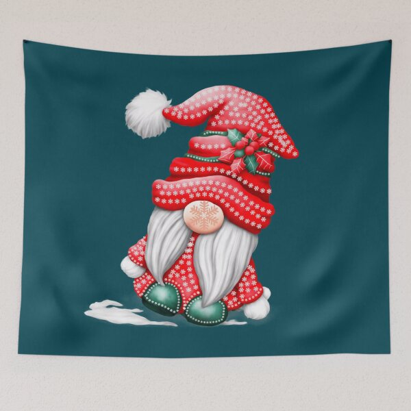 Item preview, Cute Red Santa Christmas Gnome designed and sold by ShreecreatE.