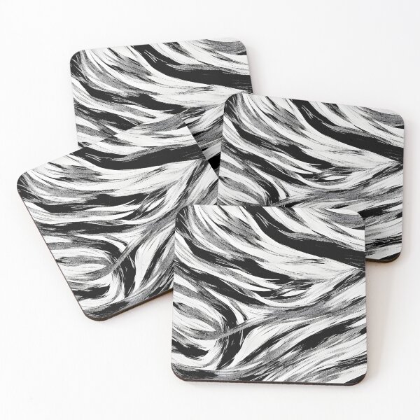 Item preview, Abstract black and white painted on background designed and sold by Jayjaynaenae.
