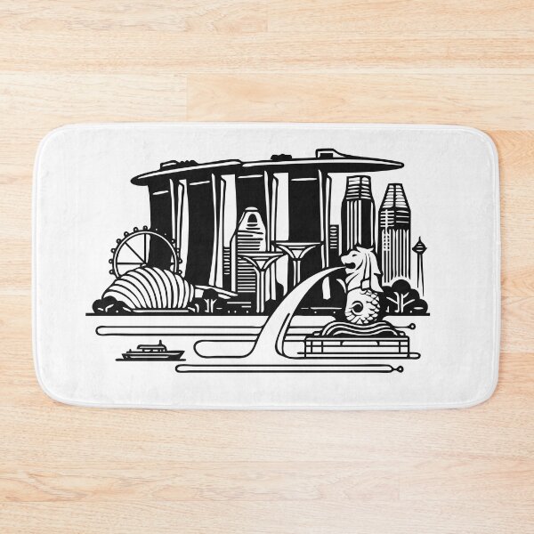 Item preview, Singapore Minimalist Skyline: Urban Splendor designed and sold by Pawsitive2Print.