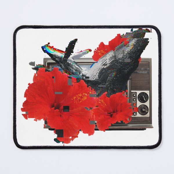 Item preview, Whales and Flowers on TV designed and sold by RiceArtShop.
