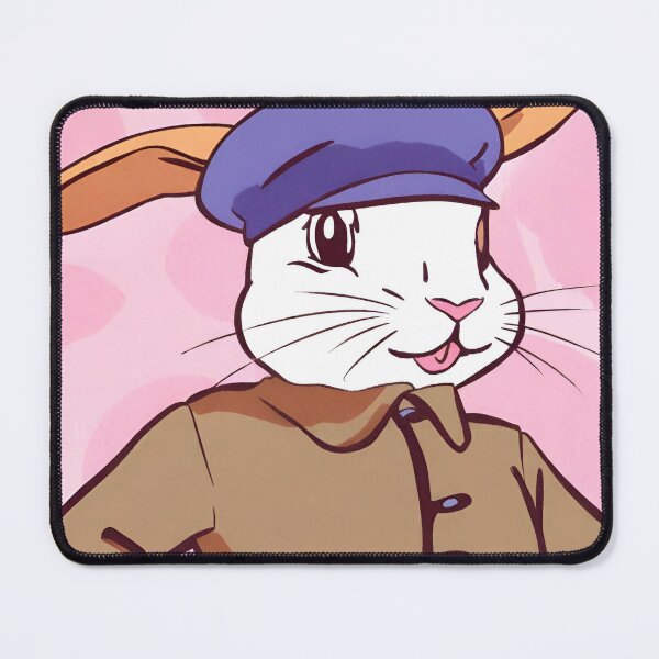Item preview, Long-eared painter rabbit with blue hat designed and sold by ReyhansArtWorld.