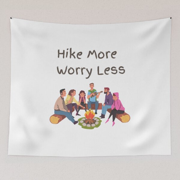 Item preview, Hike more worry less camping designed and sold by BreadnButter97.