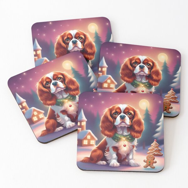Item preview, Christmas Cavalier King Charles Spaniel  designed and sold by Tmino-design.