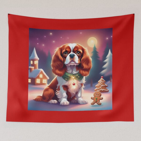 Item preview, Christmas Cavalier King Charles Spaniel  designed and sold by Tmino-design.