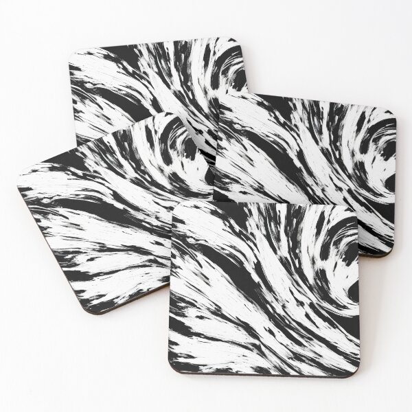 Item preview, Abstract black and white painted on background designed and sold by Jayjaynaenae.