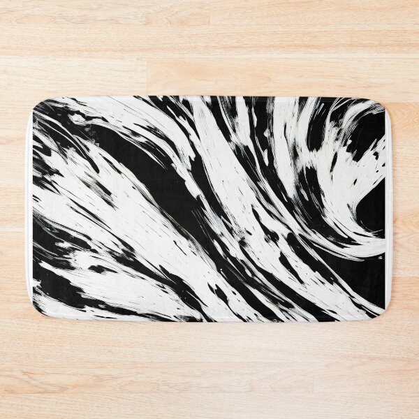 Item preview, Abstract black and white painted on background designed and sold by Jayjaynaenae.