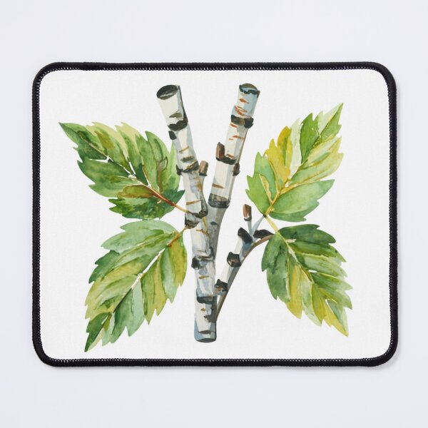 Item preview, Watercolor Birch Leaves designed and sold by Blink Art Studio.