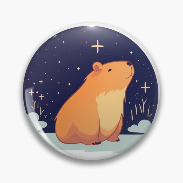 Item preview, Capybara starry night designed and sold by Monsweetpea.